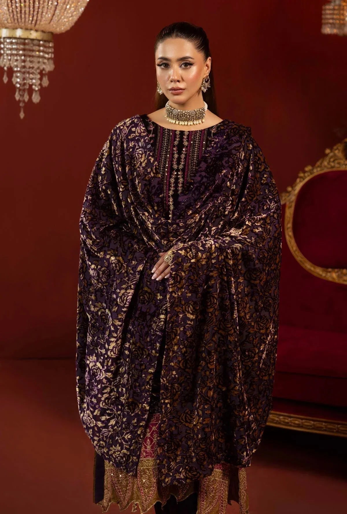 Adans Libas | Plachi Luxury Formals 24 | PLACHI 1417 - Aqsa Fabrics