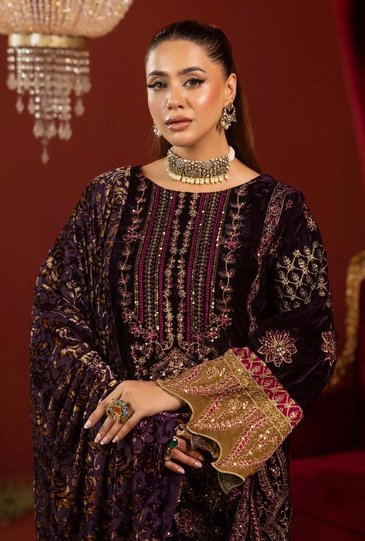 Adans Libas | Plachi Luxury Formals 24 | PLACHI 1417 - Aqsa Fabrics