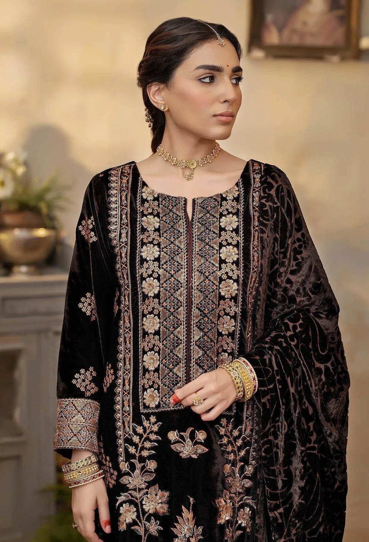 Adans Libas | Plachi Luxury Formals 24 | PLACHI 4445 - Aqsa Fabrics