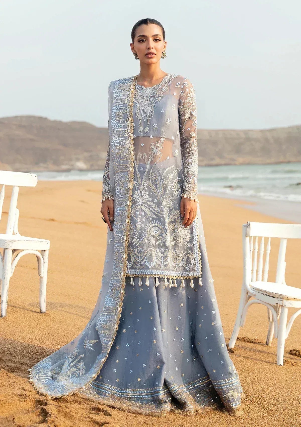 Afrozeh | Dastangoi Wedding Formal'24 | AWE-01 NASHMIA - Aqsa Fabrics