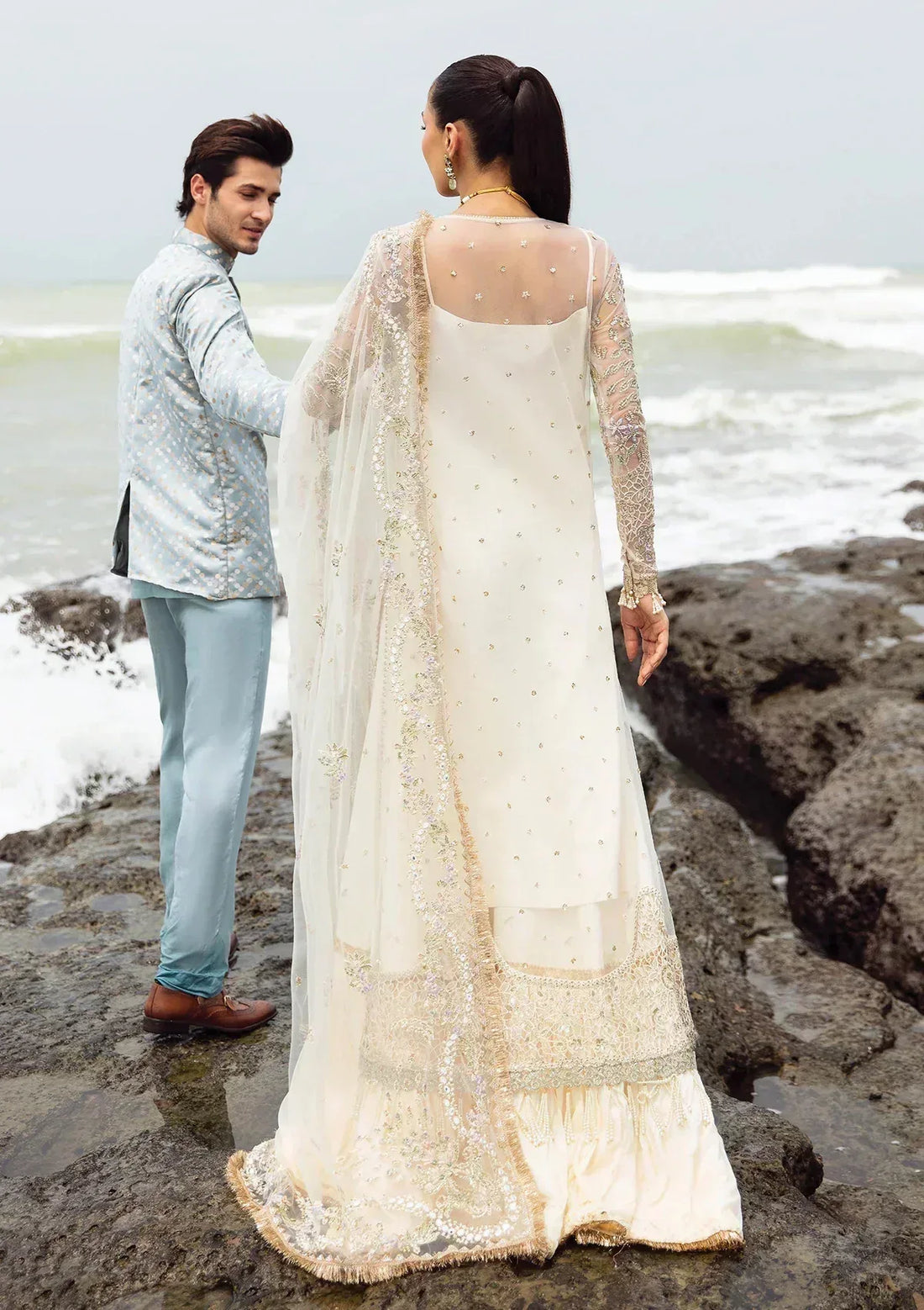 Afrozeh | Dastangoi Wedding Formal'24 | AWE-10 SHUGUFTA - Aqsa Fabrics