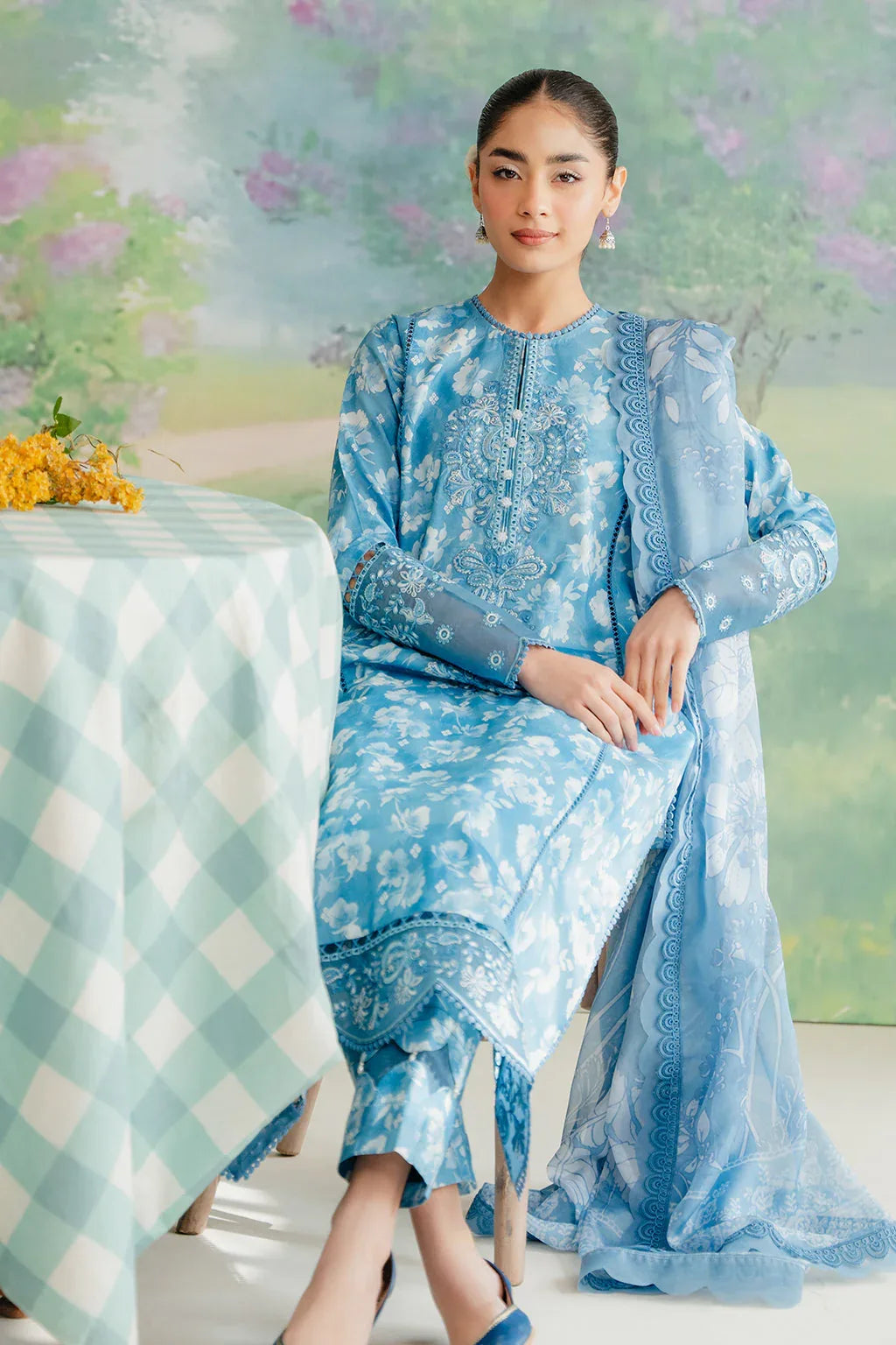 Afrozeh | The Floral Charm | Nigella - Aqsa Fabrics