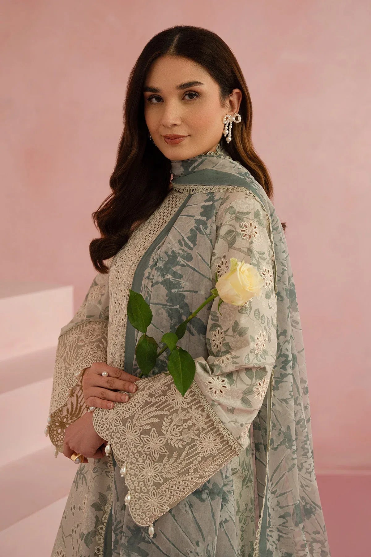 Afrozeh | Floral Charm 25 | Kylon - Aqsa Fabrics