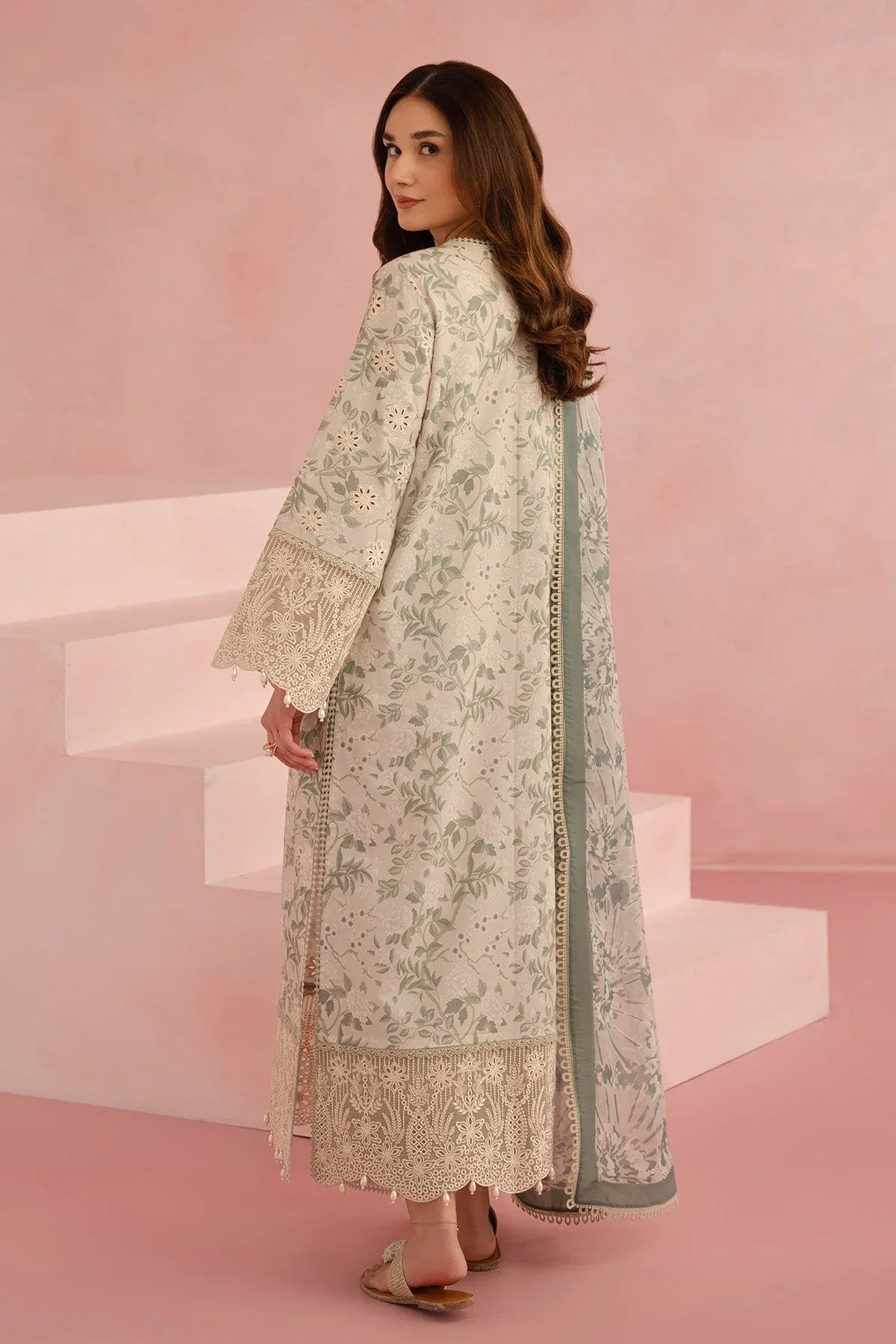 Afrozeh | Floral Charm 25 | Kylon - Aqsa Fabrics