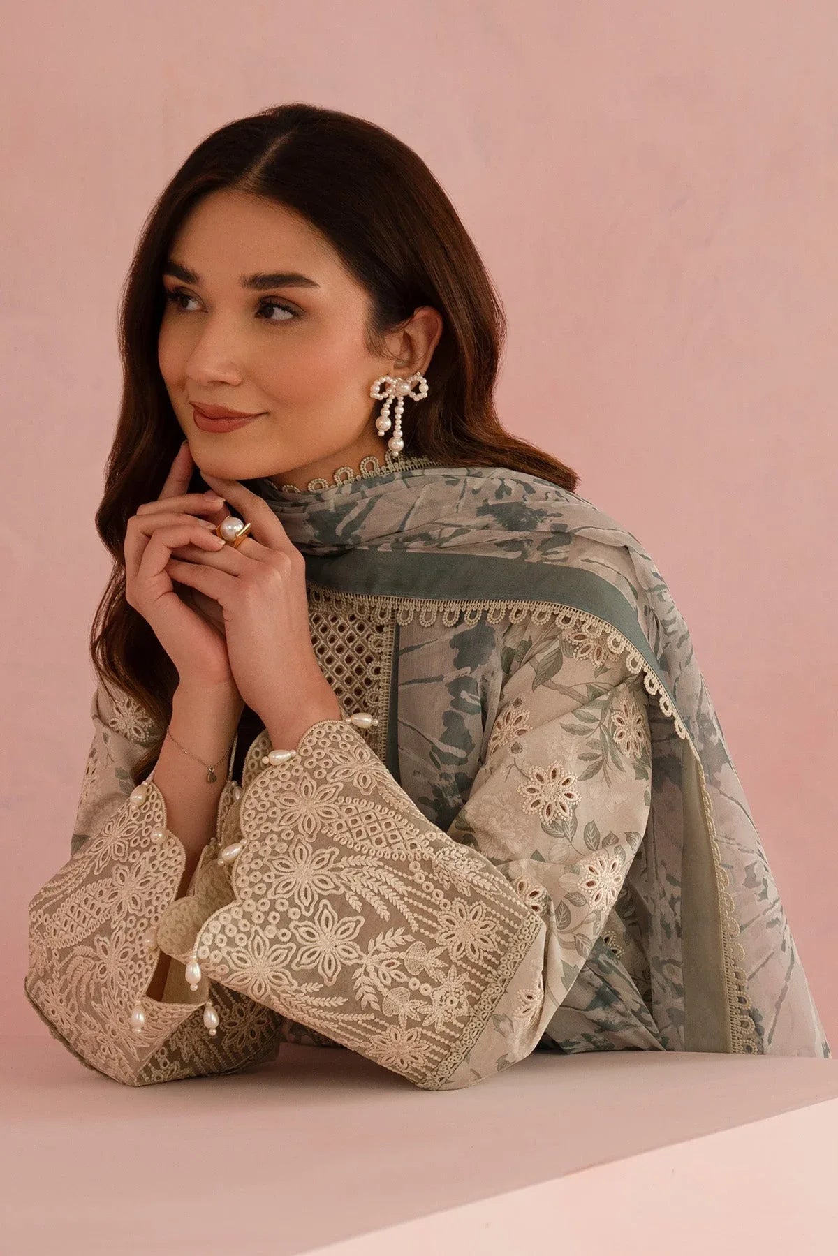 Afrozeh | Floral Charm 25 | Kylon - Aqsa Fabrics