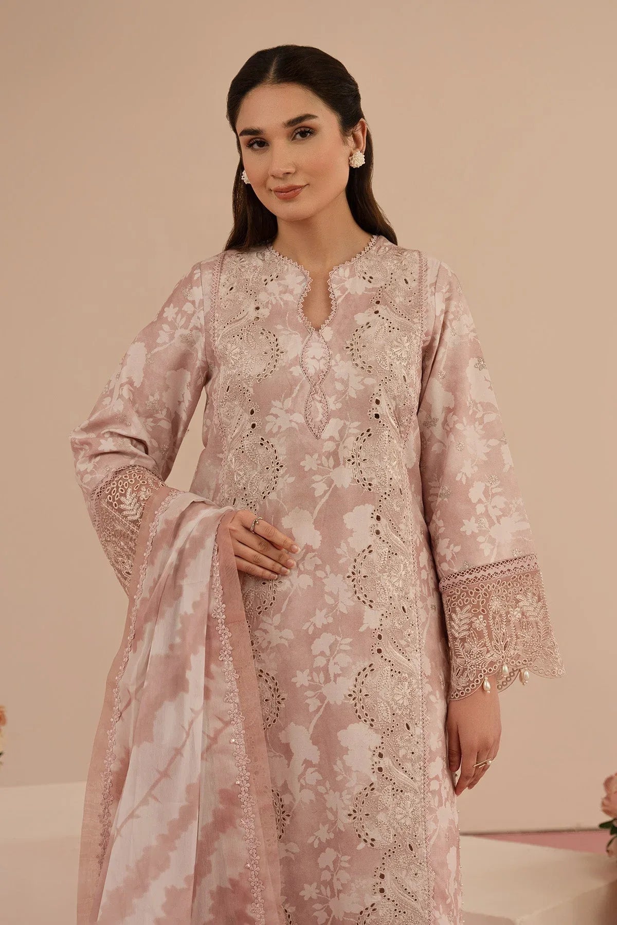 Afrozeh | Floral Charm 25 | Myrtle - Aqsa Fabrics