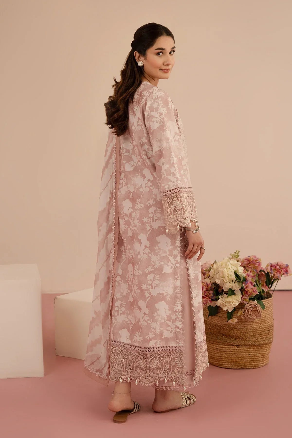 Afrozeh | Floral Charm 25 | Myrtle - Aqsa Fabrics