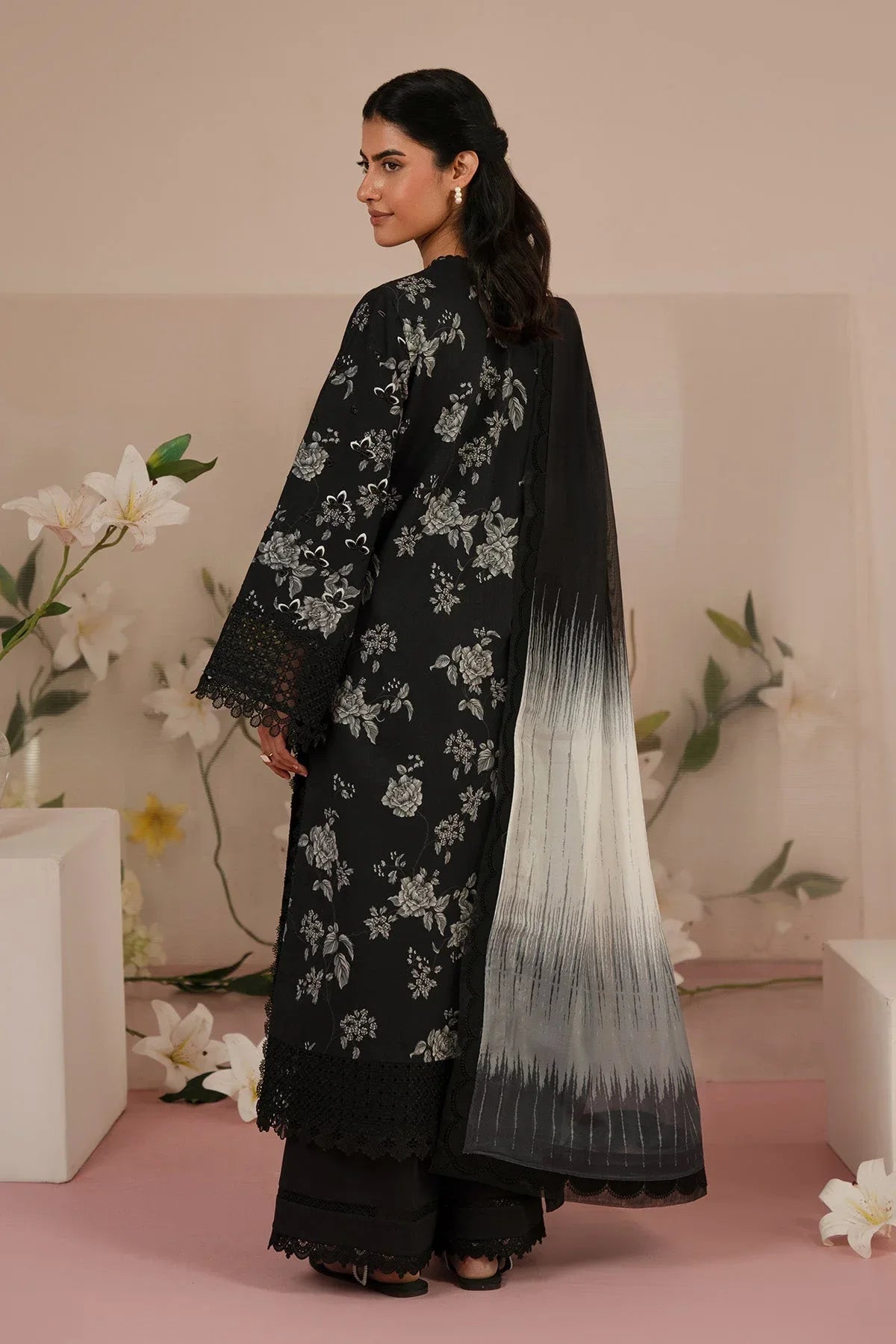 Afrozeh | Floral Charm 25 | Lupine - Aqsa Fabrics