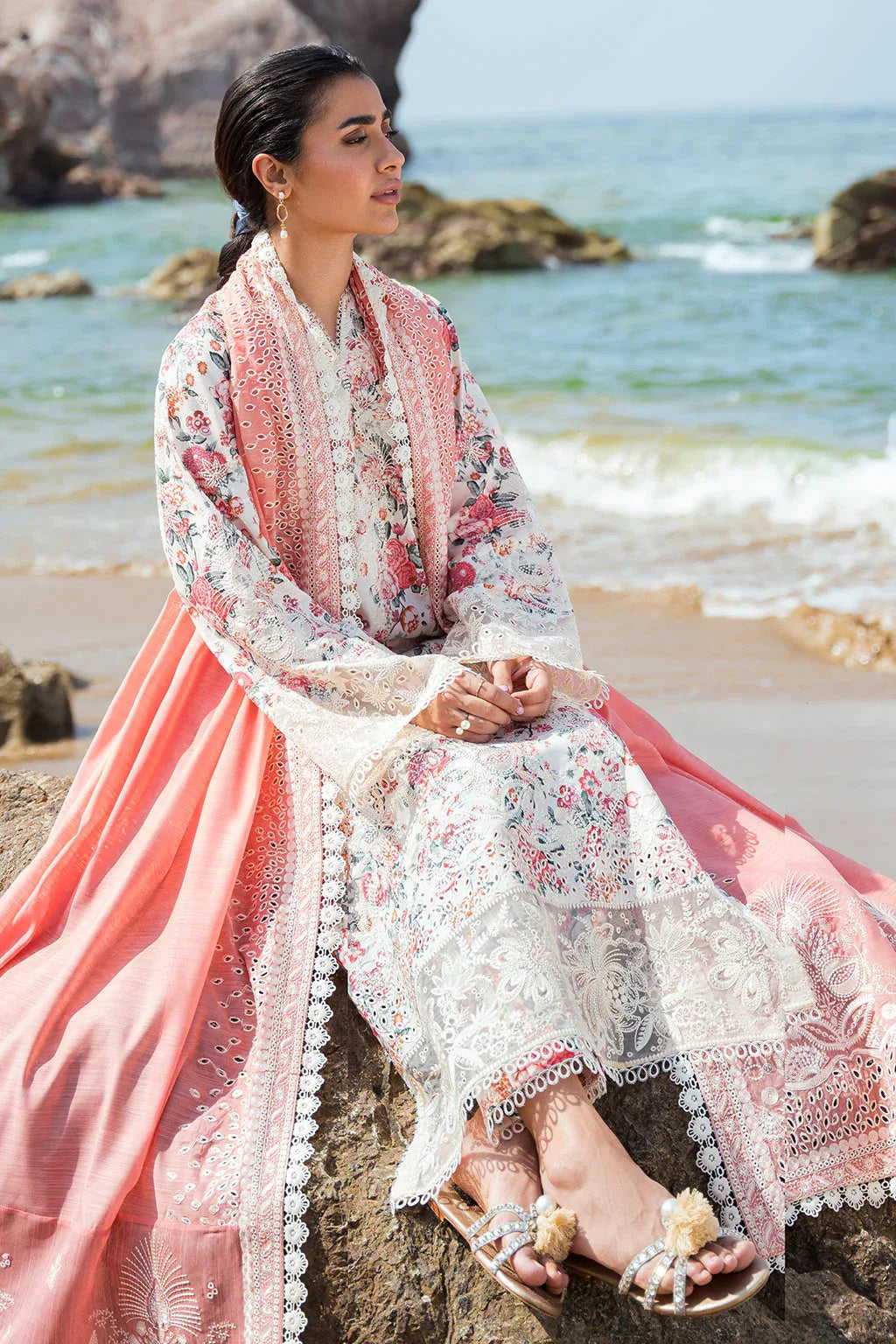 Afrozeh | Summer Together | Gardenia - Aqsa Fabrics