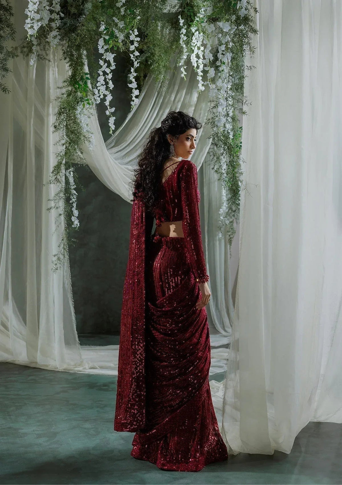 Aik Atelier | Sari Edit 2024 | SARI EDIT '24 VOL. 1 - LOOK 03 - Aqsa Fabrics