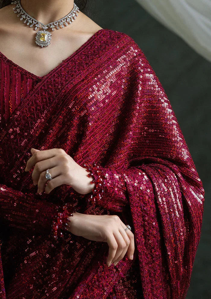 Aik Atelier | Sari Edit 2024 | SARI EDIT '24 VOL. 1 - LOOK 03 - Aqsa Fabrics