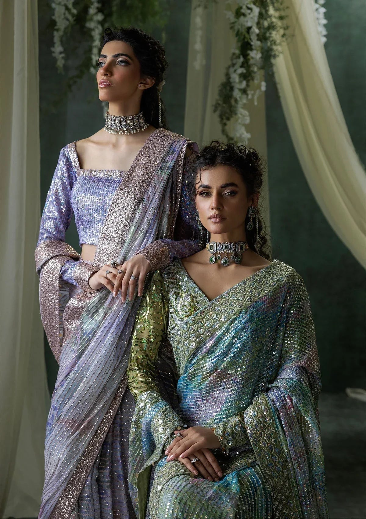 Aik Atelier | Sari Edit 2024 | SARI EDIT '24 VOL. 1 - LOOK 04 - Aqsa Fabrics
