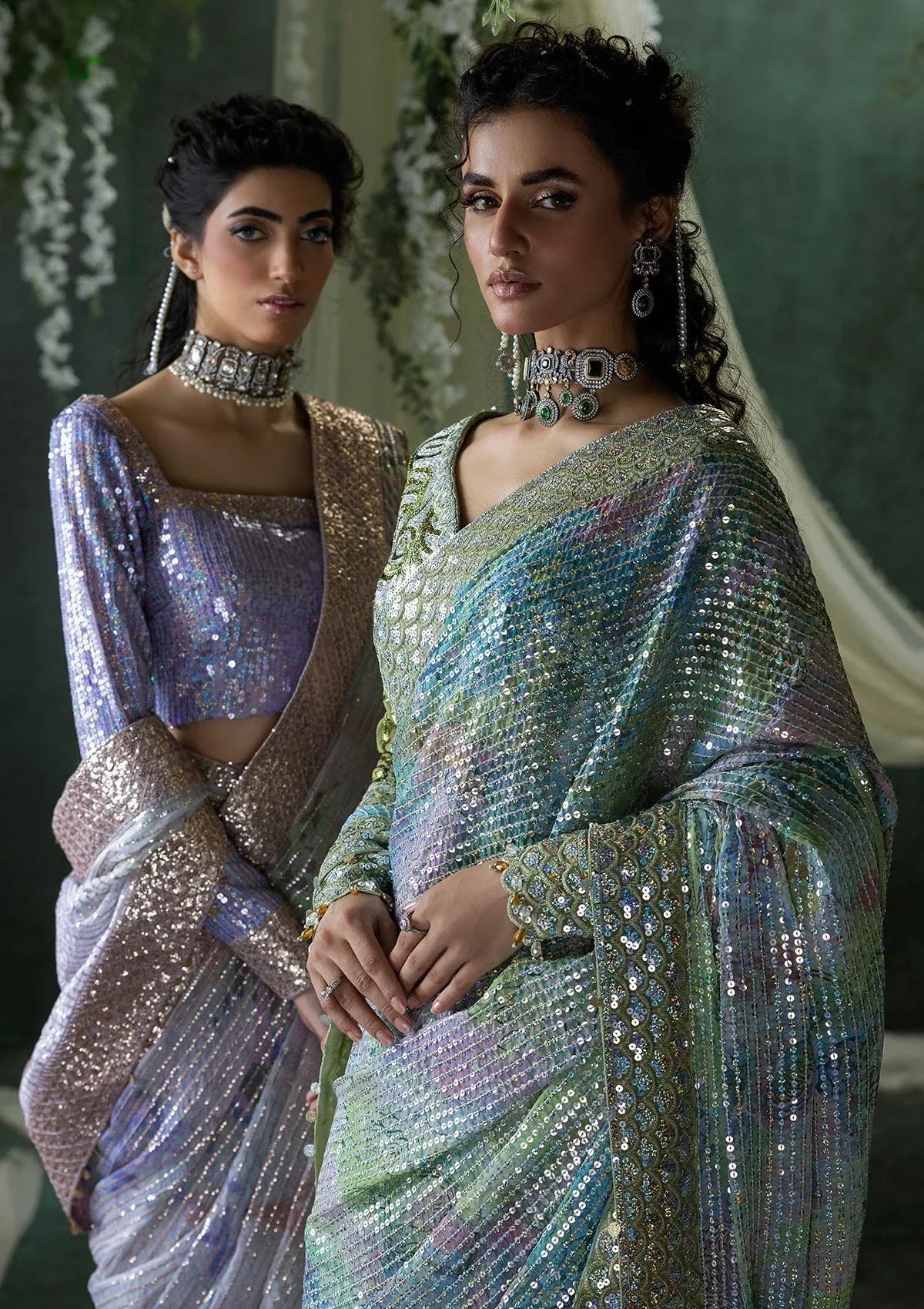 Aik Atelier | Sari Edit 2024 | SARI EDIT '24 VOL. 1 - LOOK 06 - Aqsa Fabrics