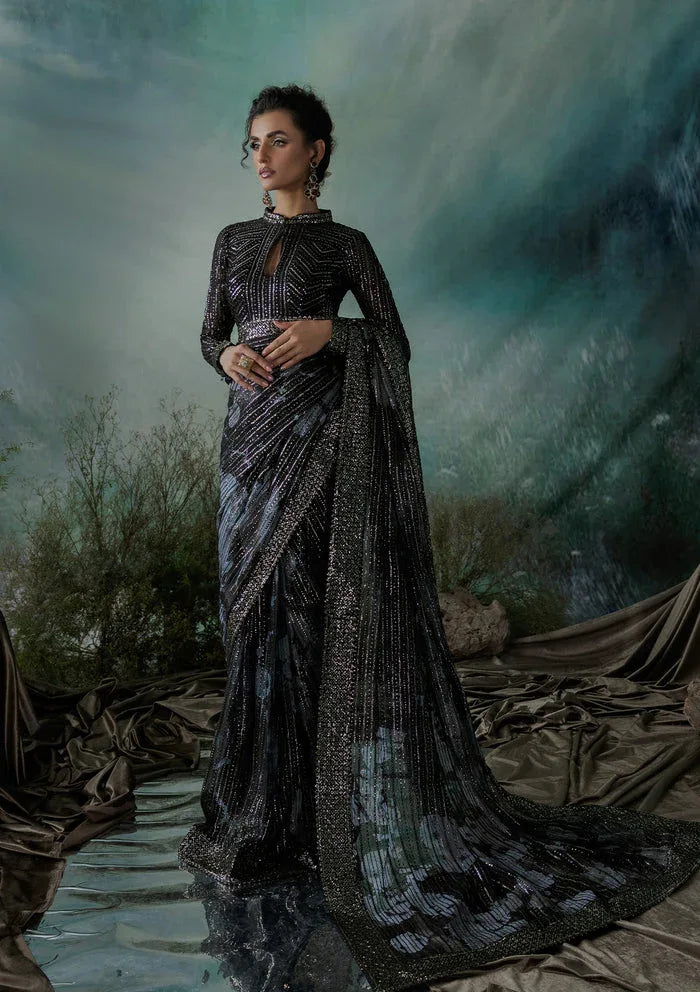 Aik Atelier | Sari Edit 2024 | SARI EDIT '24 VOL. 1 - LOOK 08 - Aqsa Fabrics