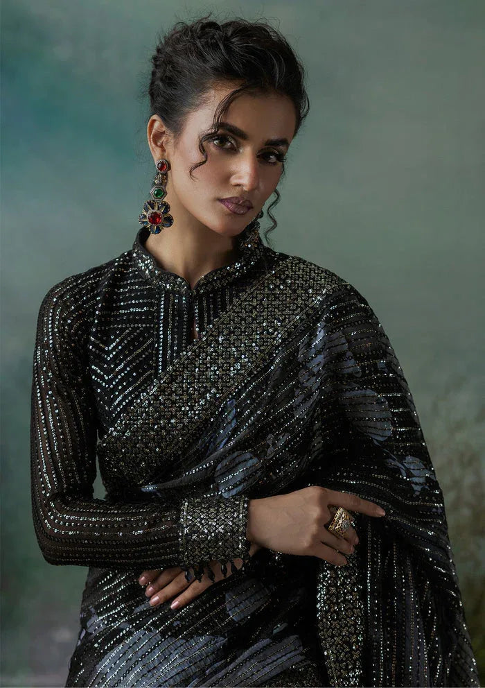 Aik Atelier | Sari Edit 2024 | SARI EDIT '24 VOL. 1 - LOOK 08 - Aqsa Fabrics