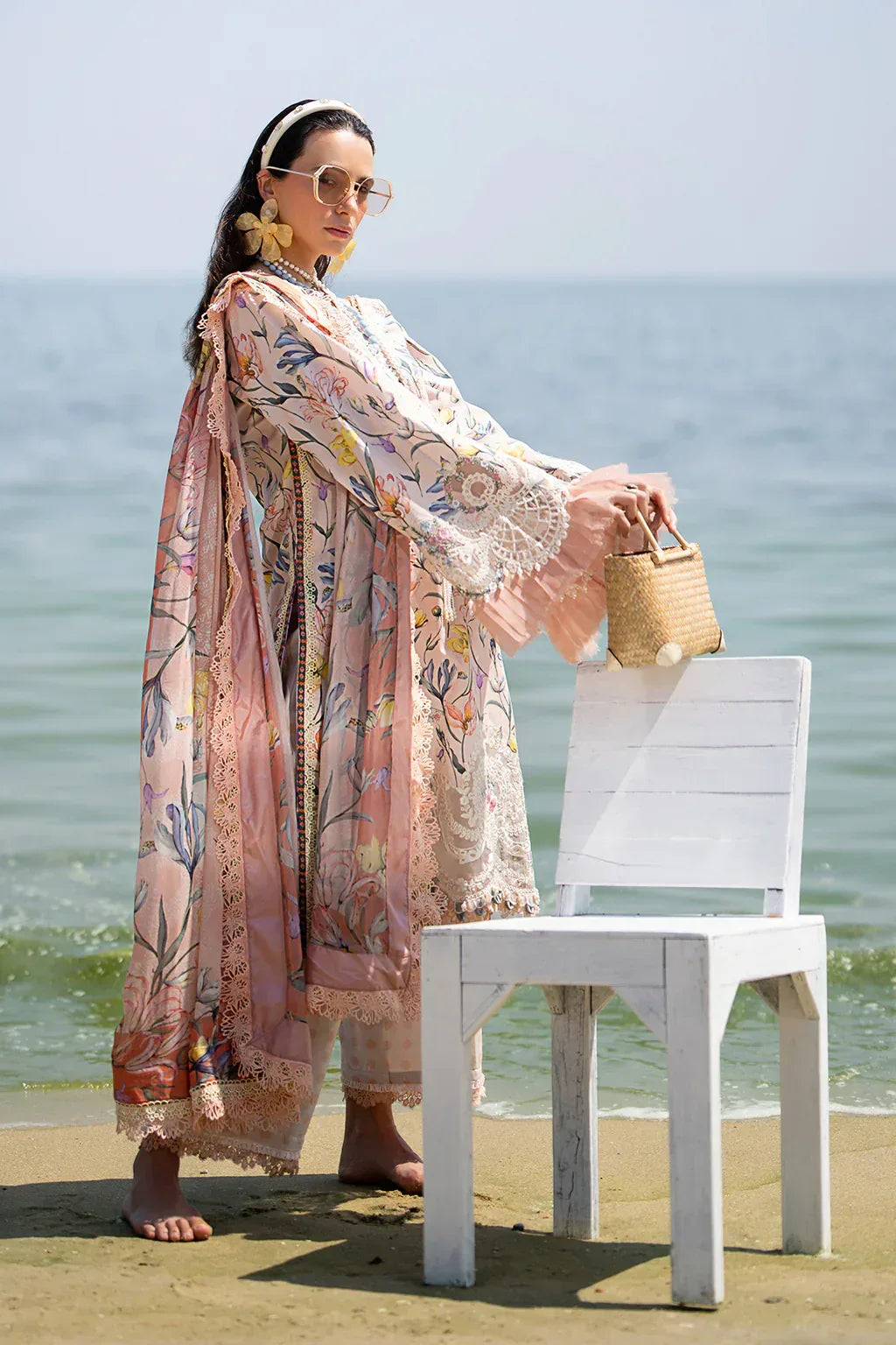 AJR Couture | Alif Signature Luxury Lawn 24 | Blooming - Aqsa Fabrics