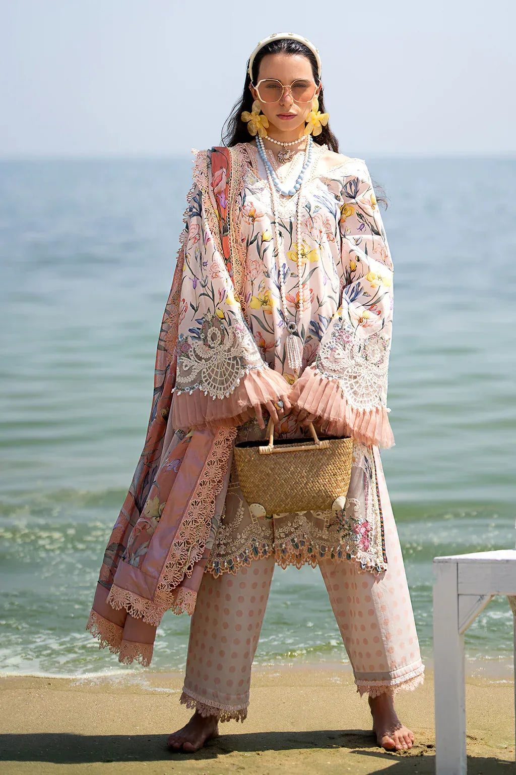 AJR Couture | Alif Signature Luxury Lawn 24 | Blooming - Aqsa Fabrics