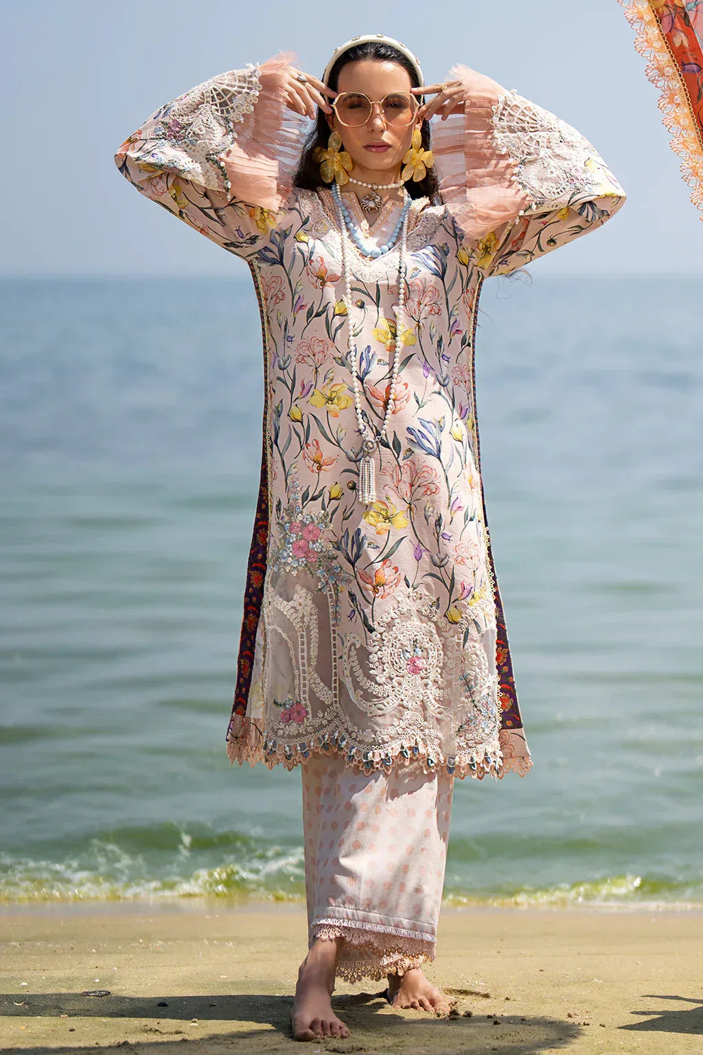 AJR Couture | Alif Signature Luxury Lawn 24 | Blooming - Aqsa Fabrics