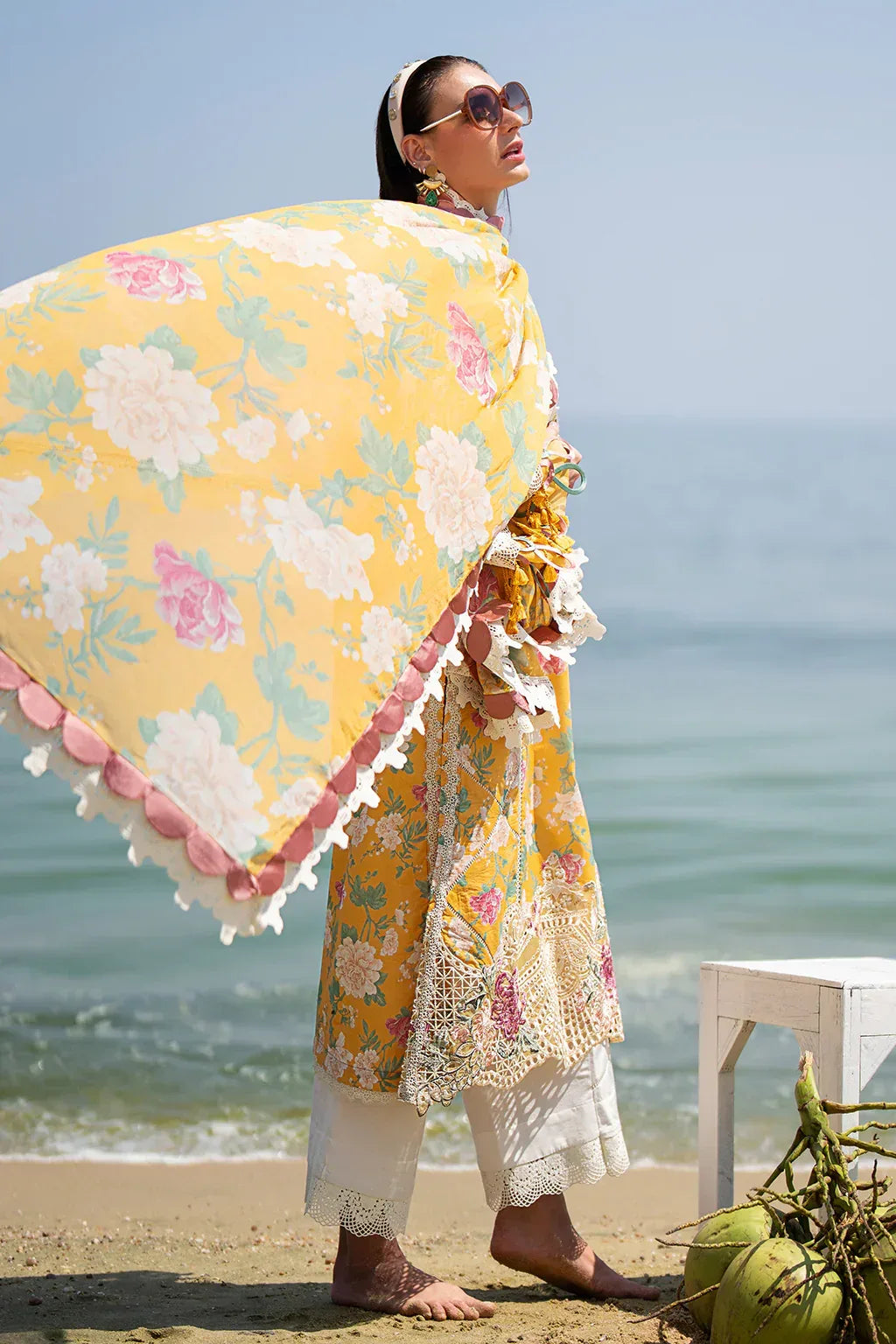 AJR Couture | Alif Signature Luxury Lawn 24 | Sunlit - Aqsa Fabrics