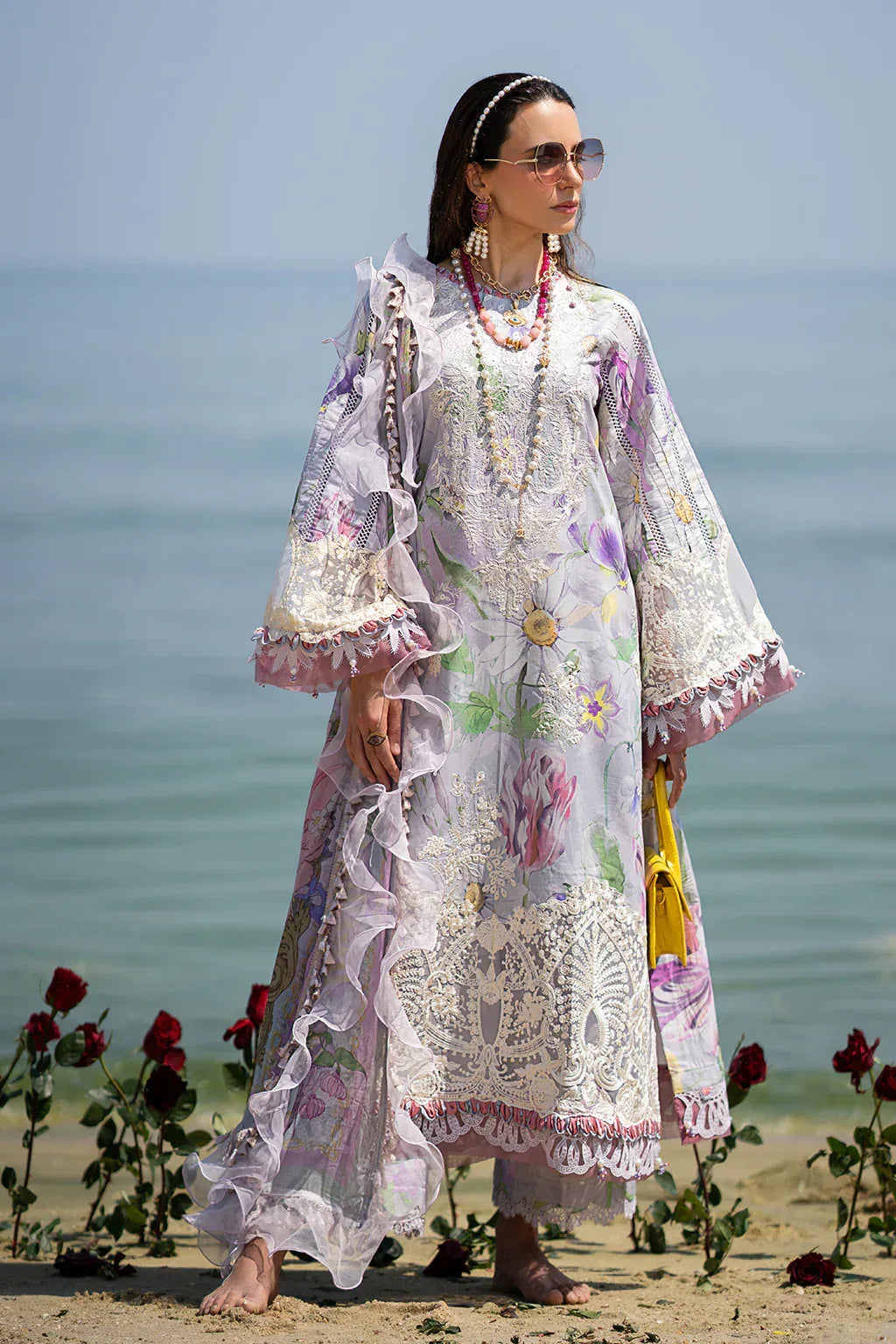AJR Couture | Alif Signature Luxury Lawn 24 | Lyra - Aqsa Fabrics