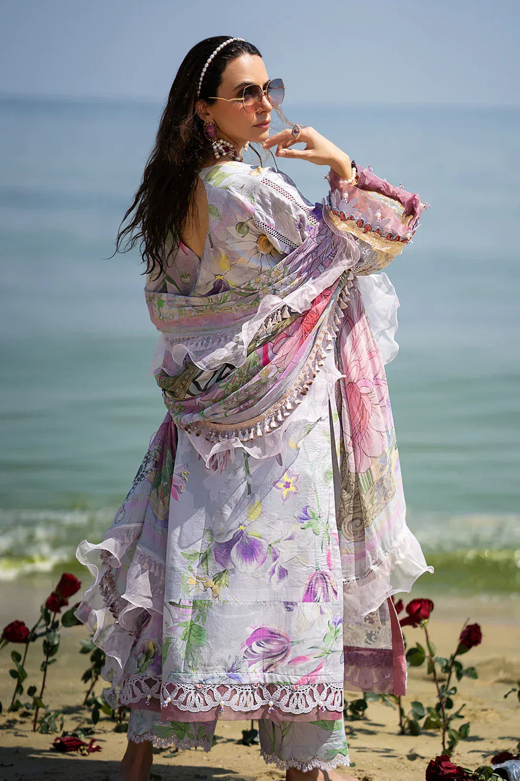 AJR Couture | Alif Signature Luxury Lawn 24 | Lyra - Aqsa Fabrics