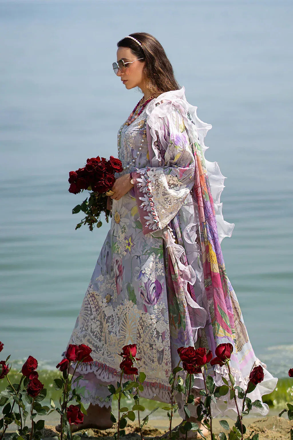 AJR Couture | Alif Signature Luxury Lawn 24 | Lyra - Aqsa Fabrics
