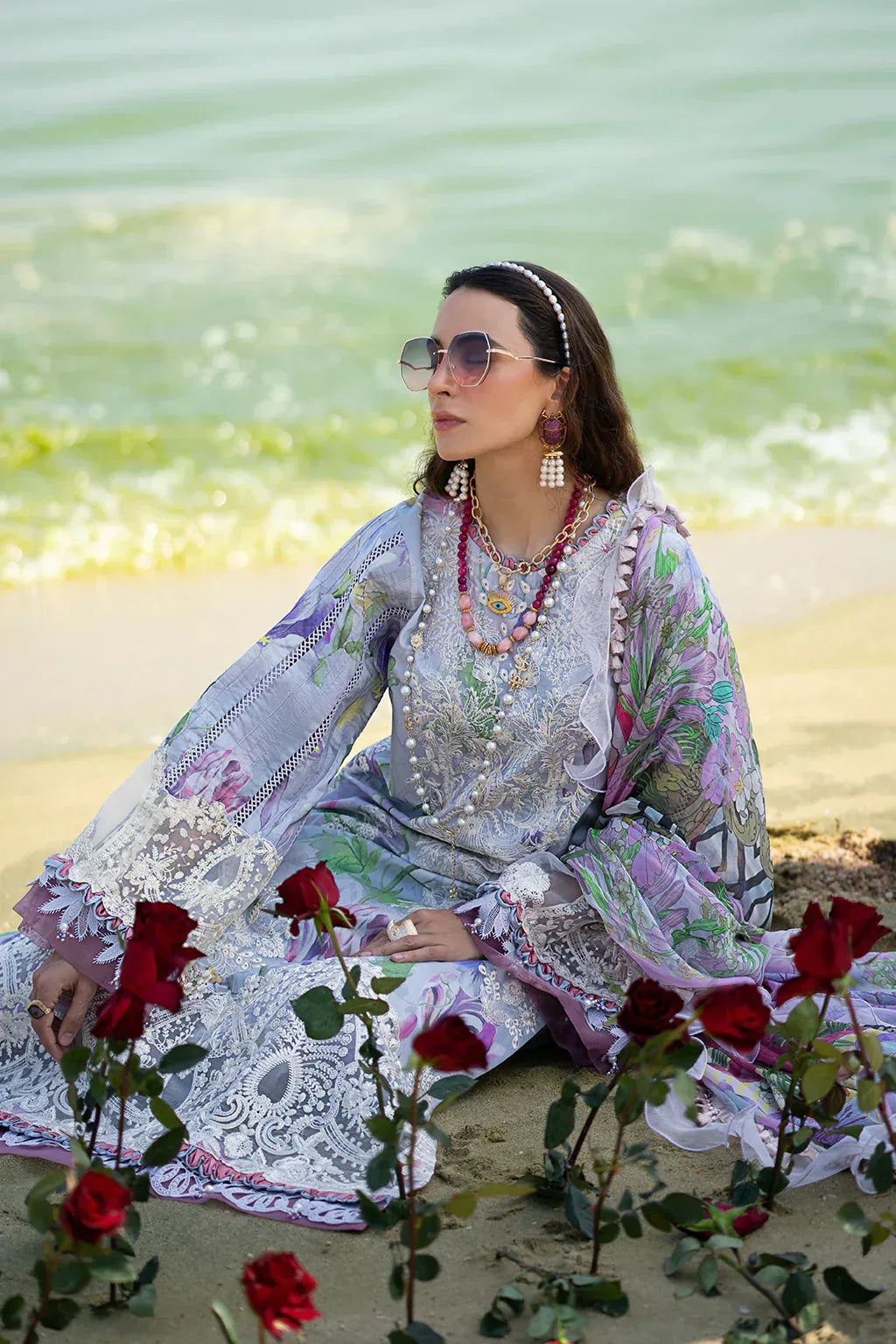 AJR Couture | Alif Signature Luxury Lawn 24 | Lyra - Aqsa Fabrics