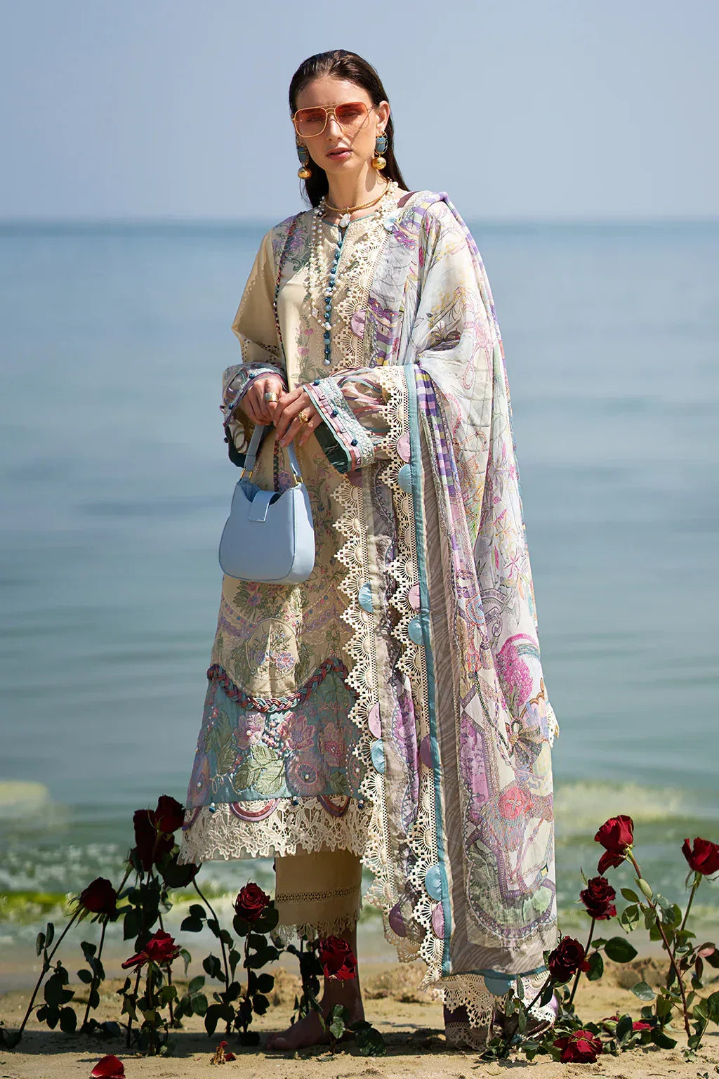 AJR Couture | Alif Signature Luxury Lawn 24 | Coraline - Aqsa Fabrics