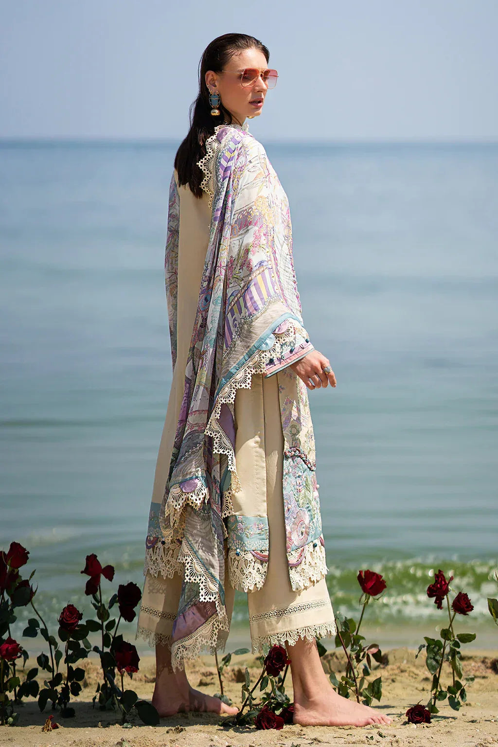AJR Couture | Alif Signature Luxury Lawn 24 | Coraline - Aqsa Fabrics