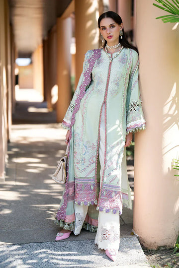 AJR Couture | Alif Signature Luxury Lawn 24 | Aura - Aqsa Fabrics