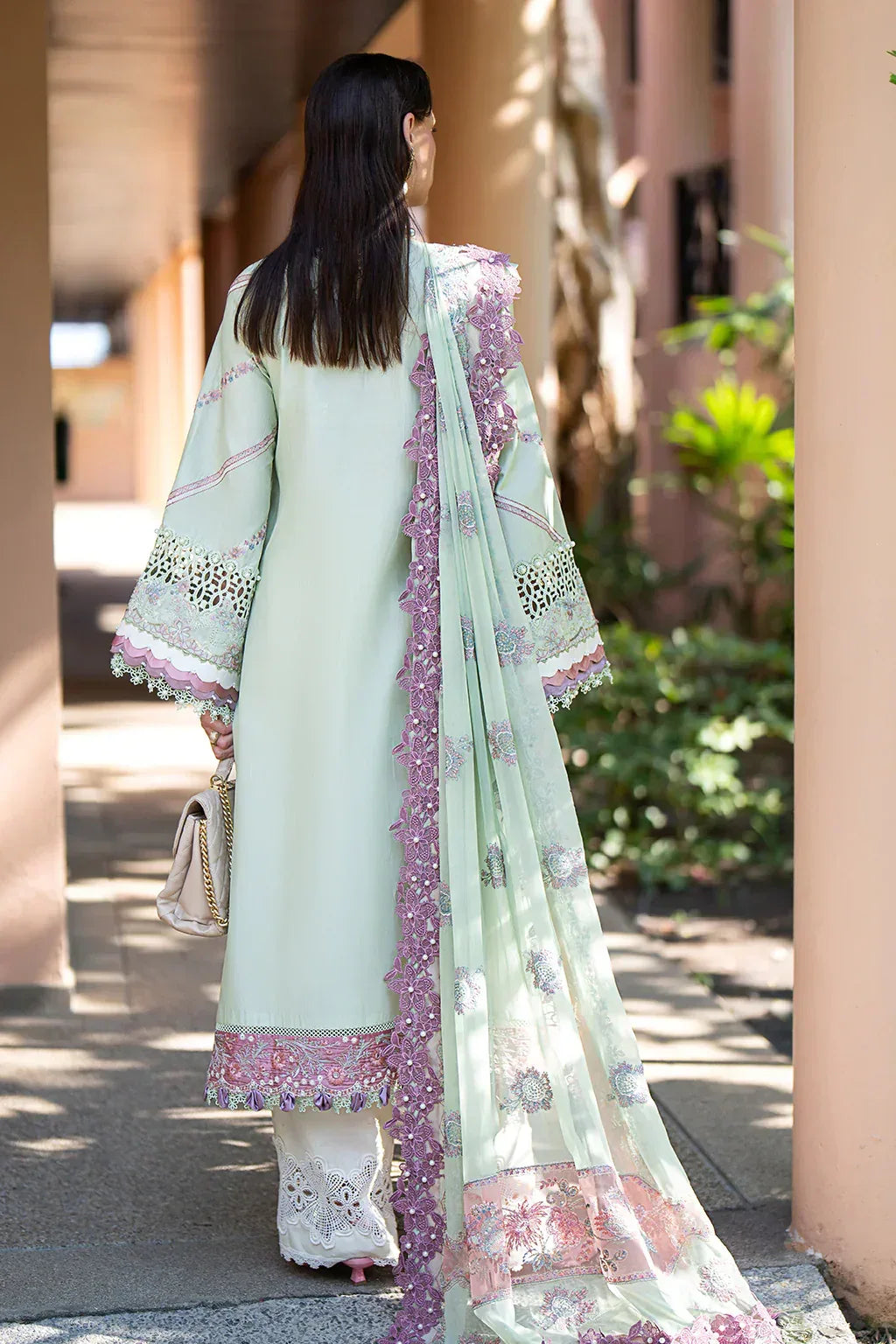 AJR Couture | Alif Signature Luxury Lawn 24 | Aura - Aqsa Fabrics