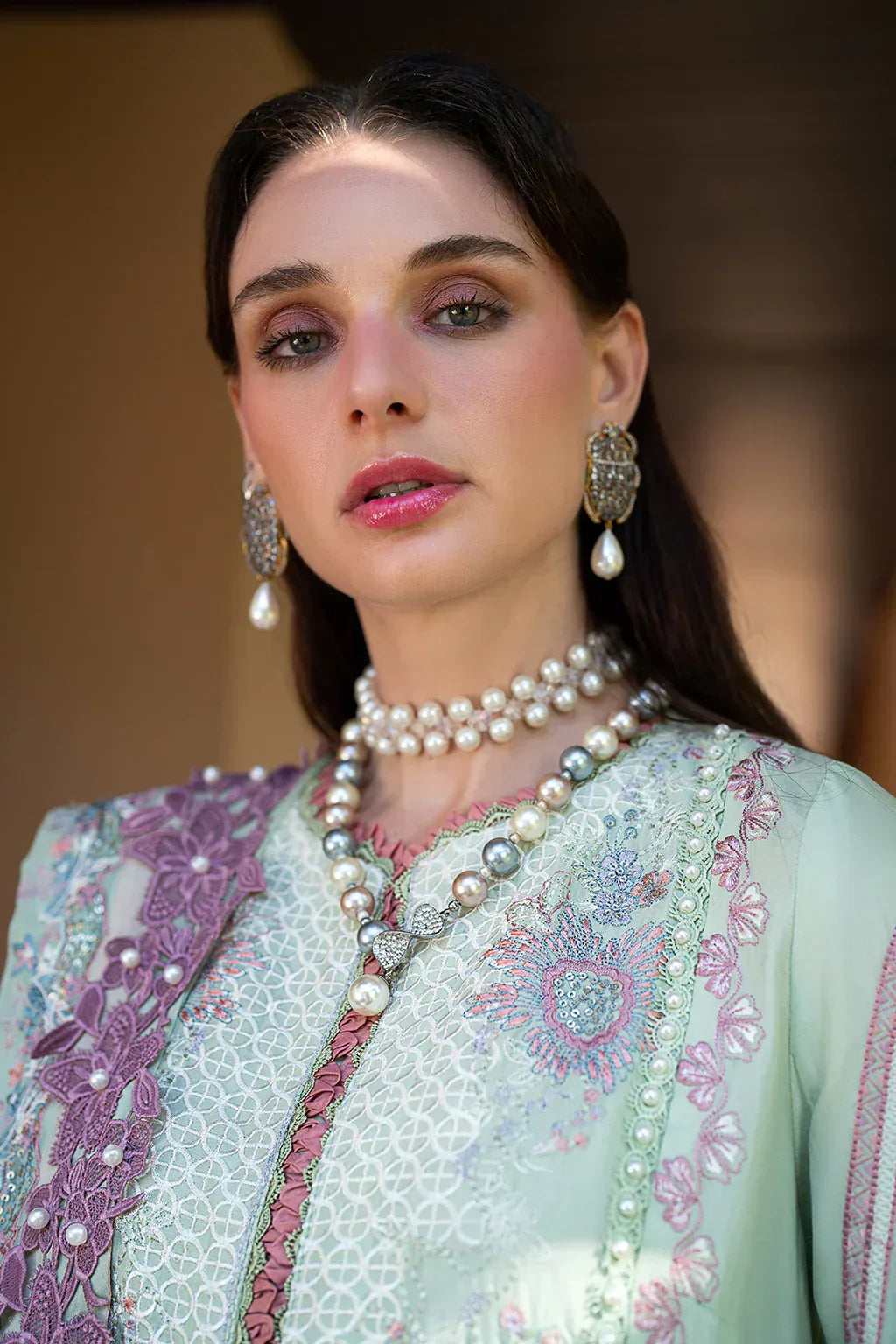 AJR Couture | Alif Signature Luxury Lawn 24 | Aura - Aqsa Fabrics