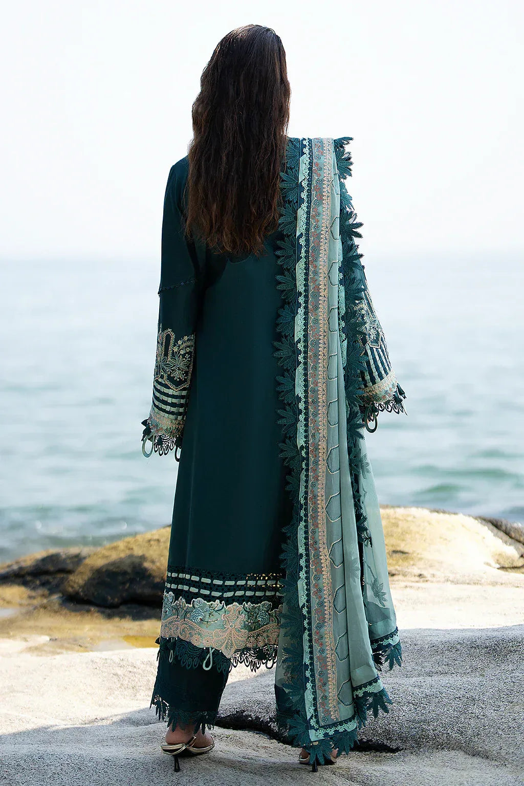 AJR Couture | Alif Signature Luxury Lawn 24 | Celia - Aqsa Fabrics