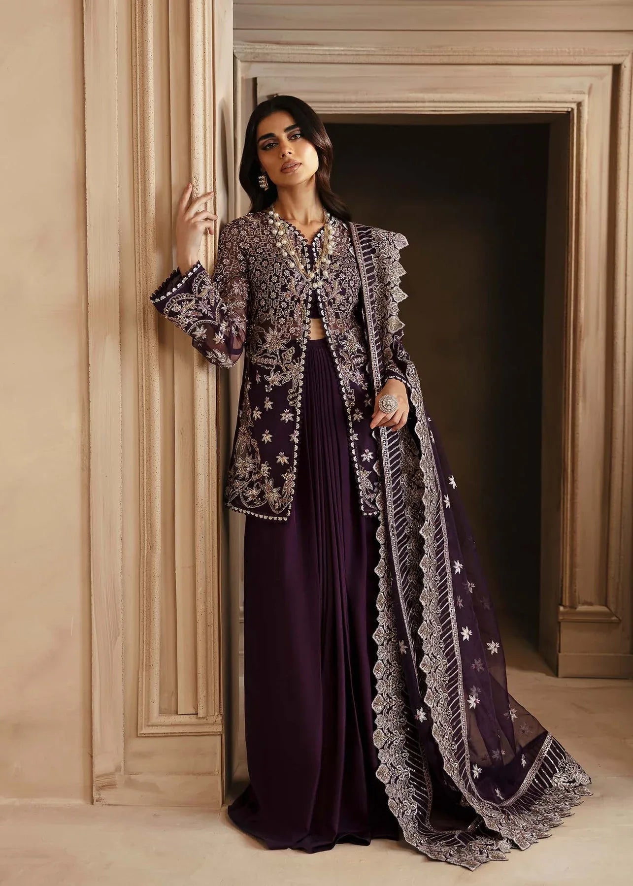 Akbar Aslam | Deewani Wedding Formals | Elowen - Aqsa Fabrics