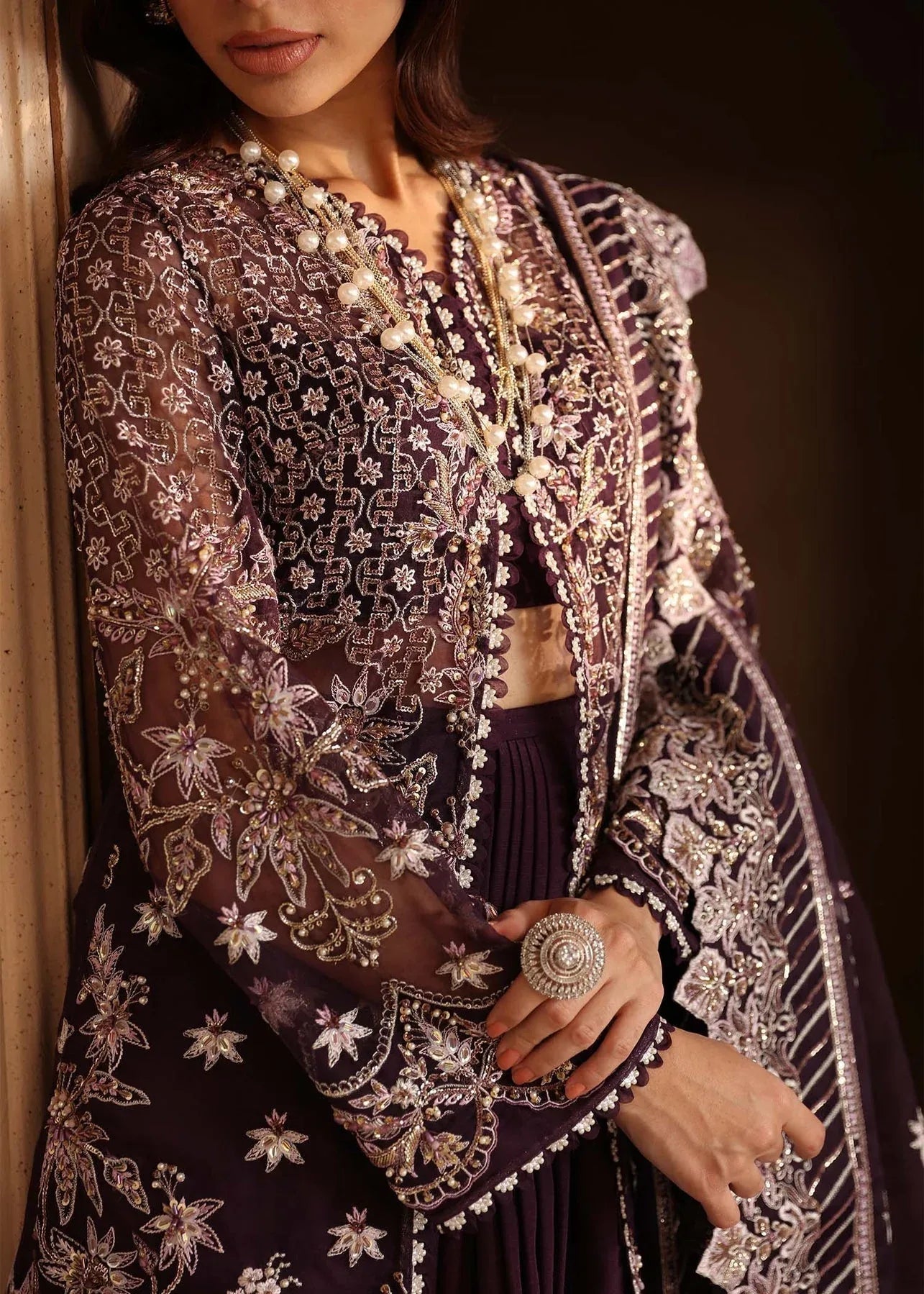Akbar Aslam | Deewani Wedding Formals | Elowen - Aqsa Fabrics