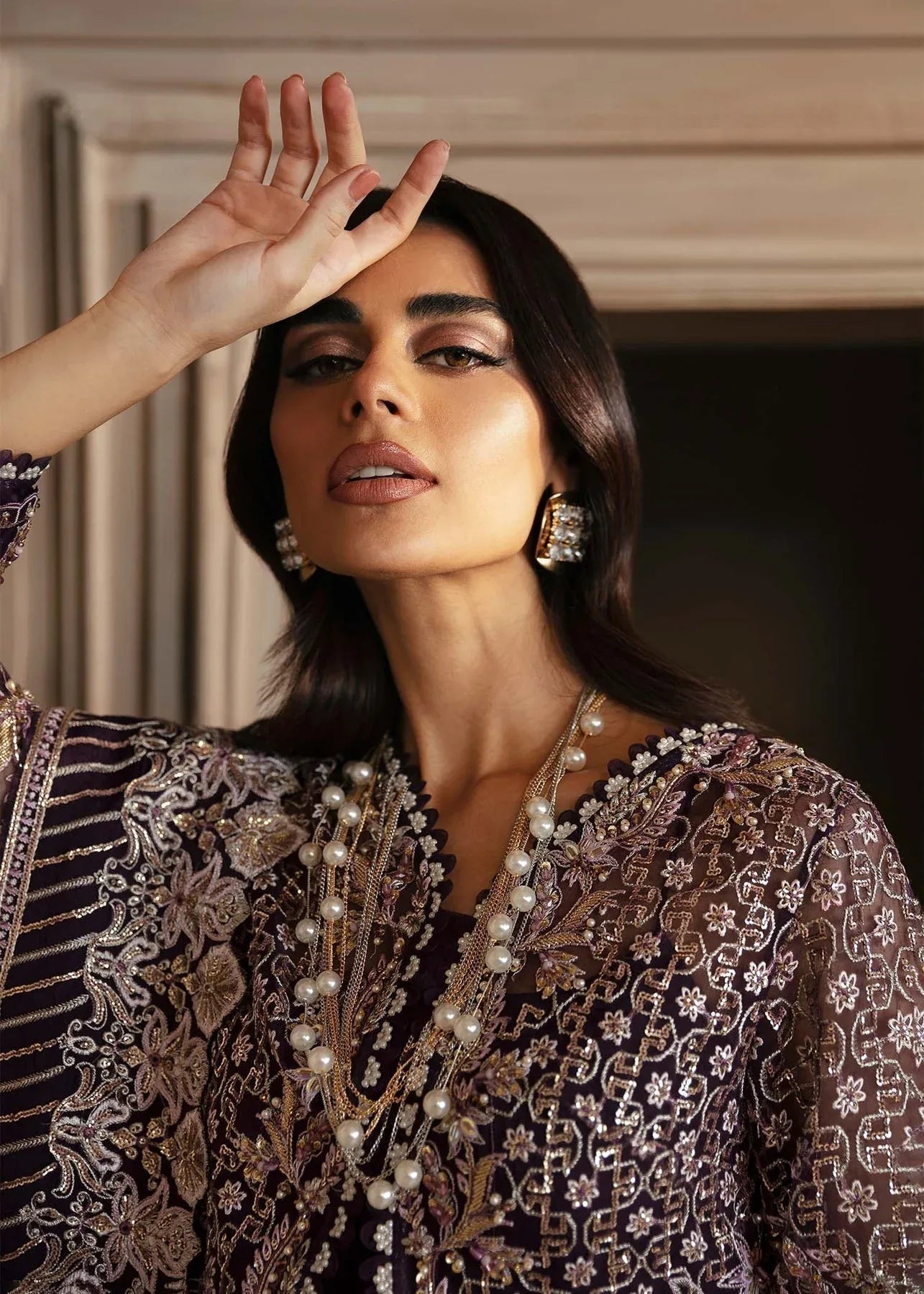 Akbar Aslam | Deewani Wedding Formals | Elowen - Aqsa Fabrics