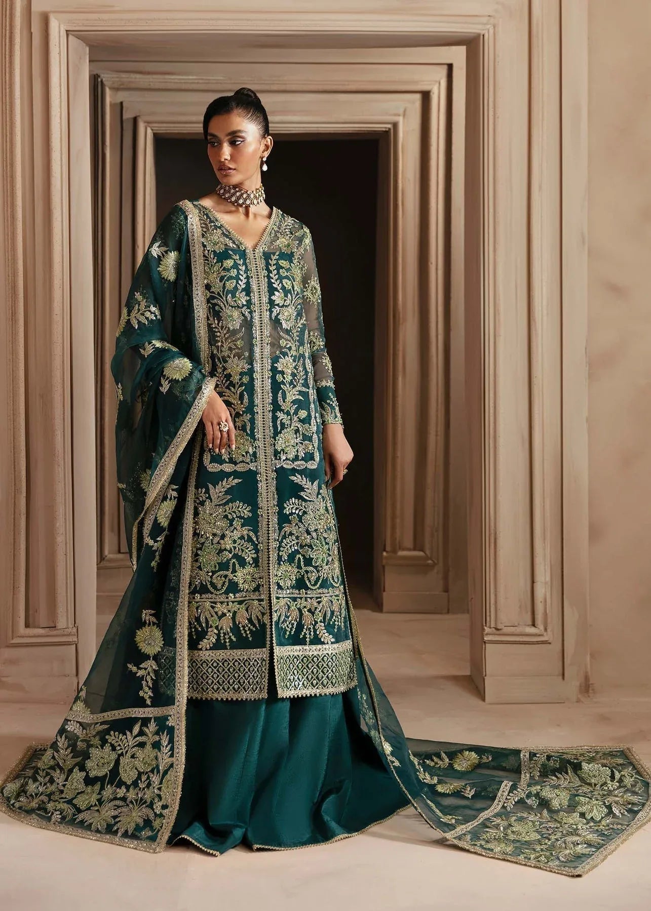 Akbar Aslam | Deewani Wedding Formals | Celeste - Aqsa Fabrics