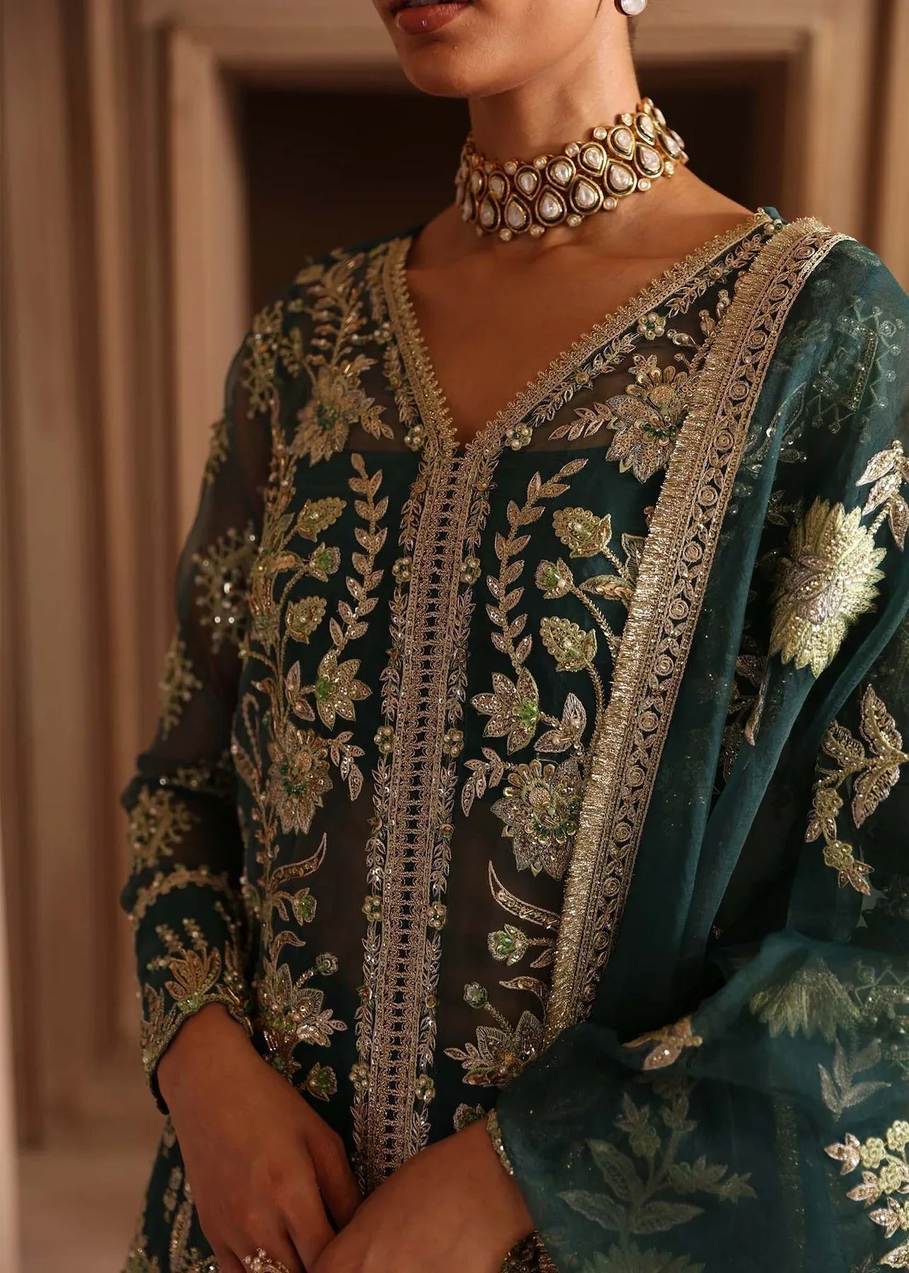 Akbar Aslam | Deewani Wedding Formals | Celeste - Aqsa Fabrics