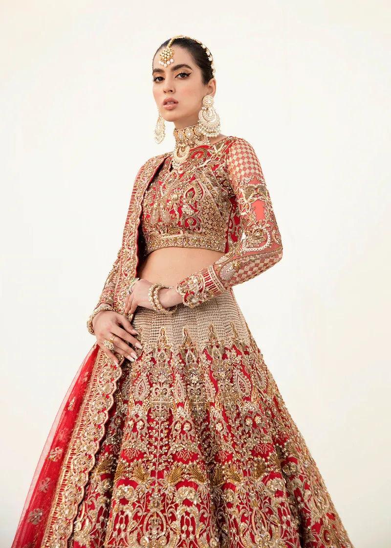 Akbar Aslam | Orphic Bridals | SALAMANDER - Aqsa Fabrics