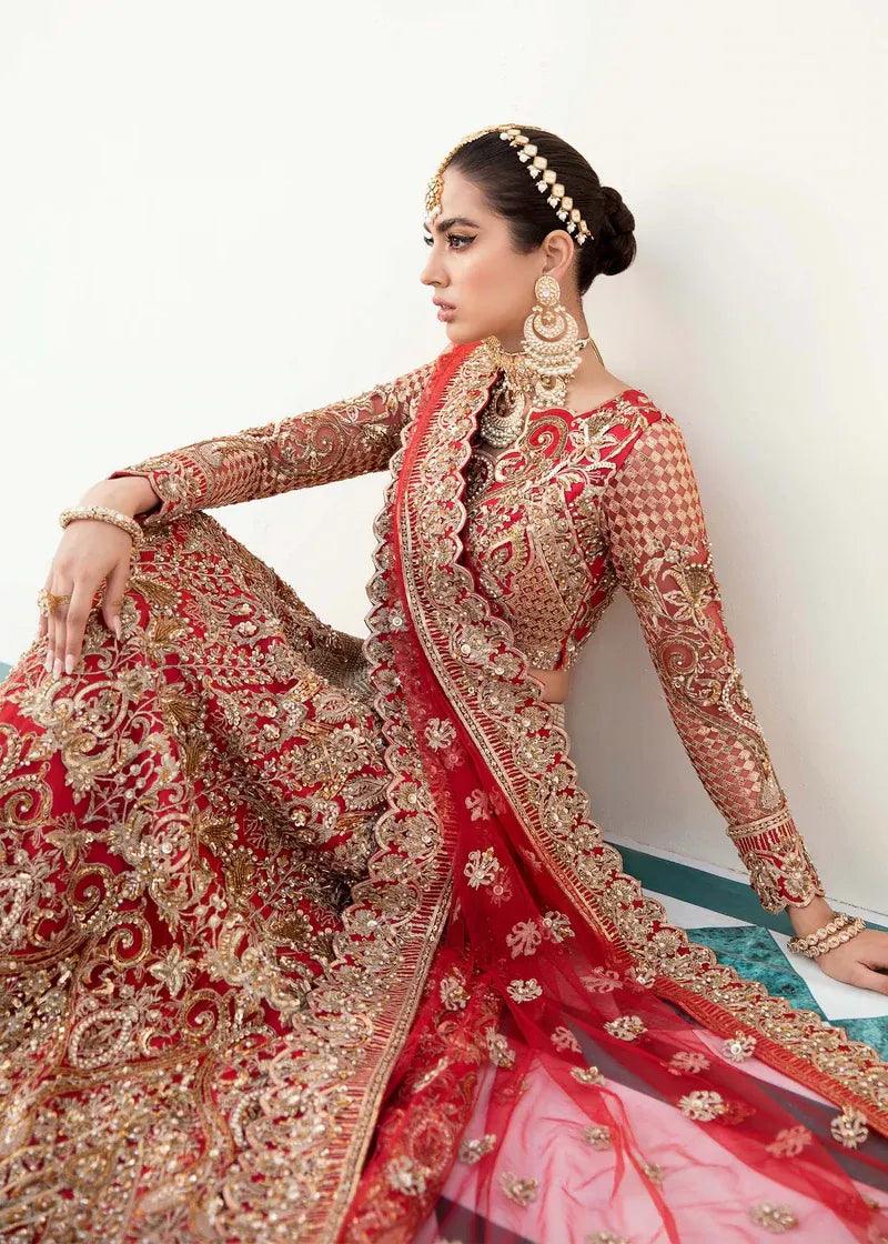 Akbar Aslam | Orphic Bridals | SALAMANDER - Aqsa Fabrics
