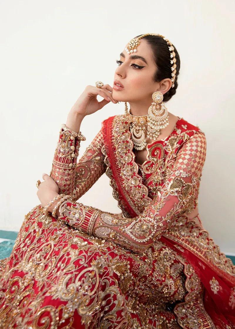 Akbar Aslam | Orphic Bridals | SALAMANDER - Aqsa Fabrics
