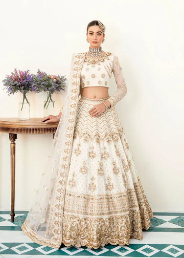 Akbar Aslam | Orphic Bridals | Cobalt - Aqsa Fabrics
