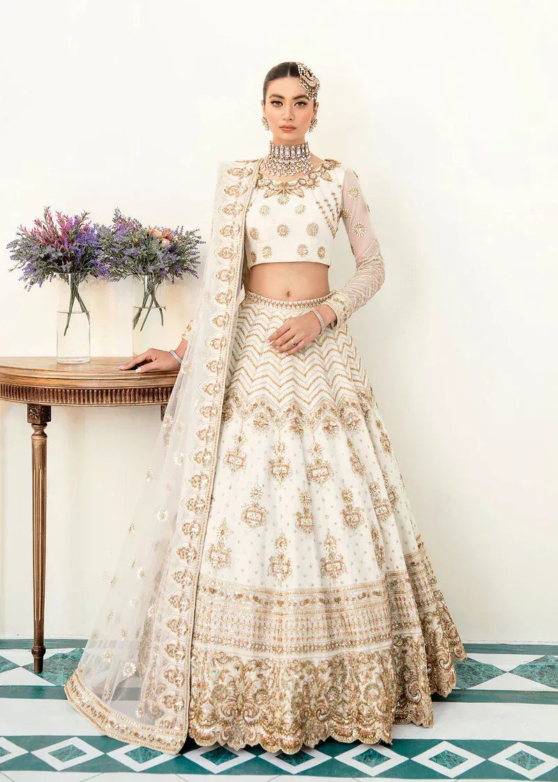 Akbar Aslam | Orphic Bridals | Cobalt - Aqsa Fabrics