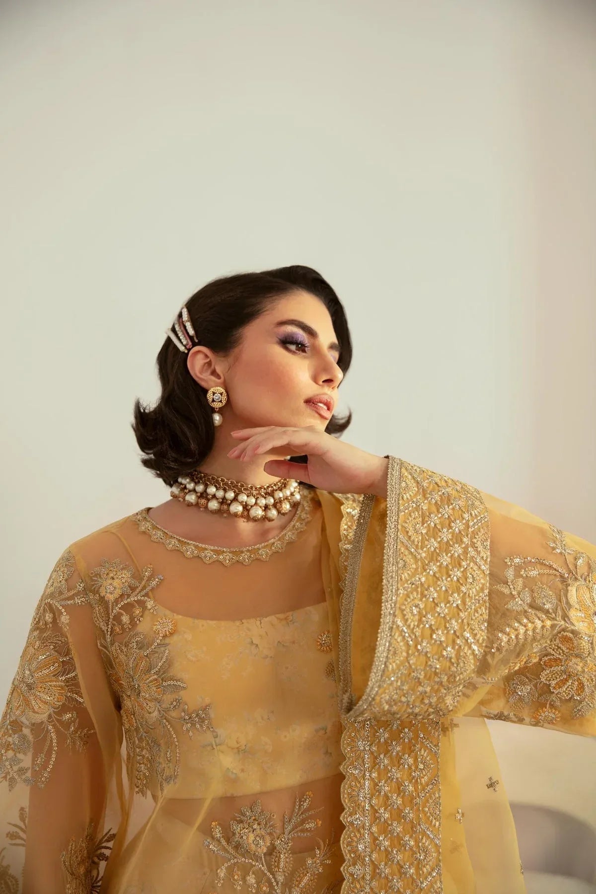 Akbar Aslam | Velora Formal Pret | Fawn - Aqsa Fabrics