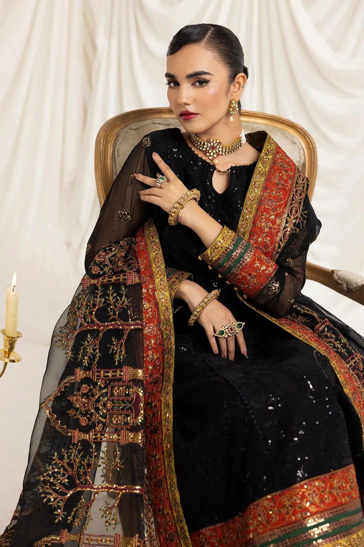 Alizeh | Formals Collection | Mehlika B (BLACK) - Aqsa Fabrics