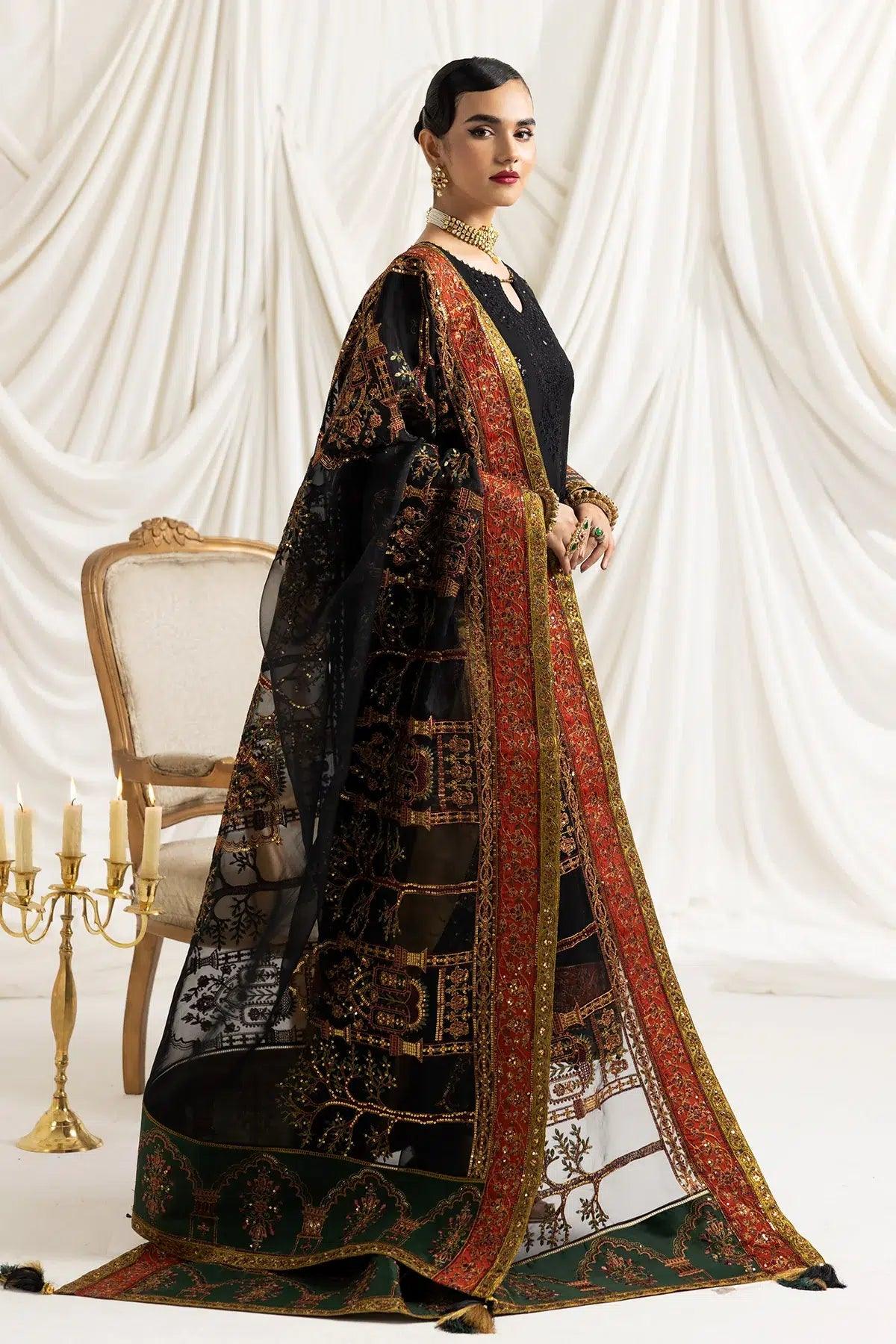 Alizeh | Formals Collection | Mehlika B (BLACK) - Aqsa Fabrics