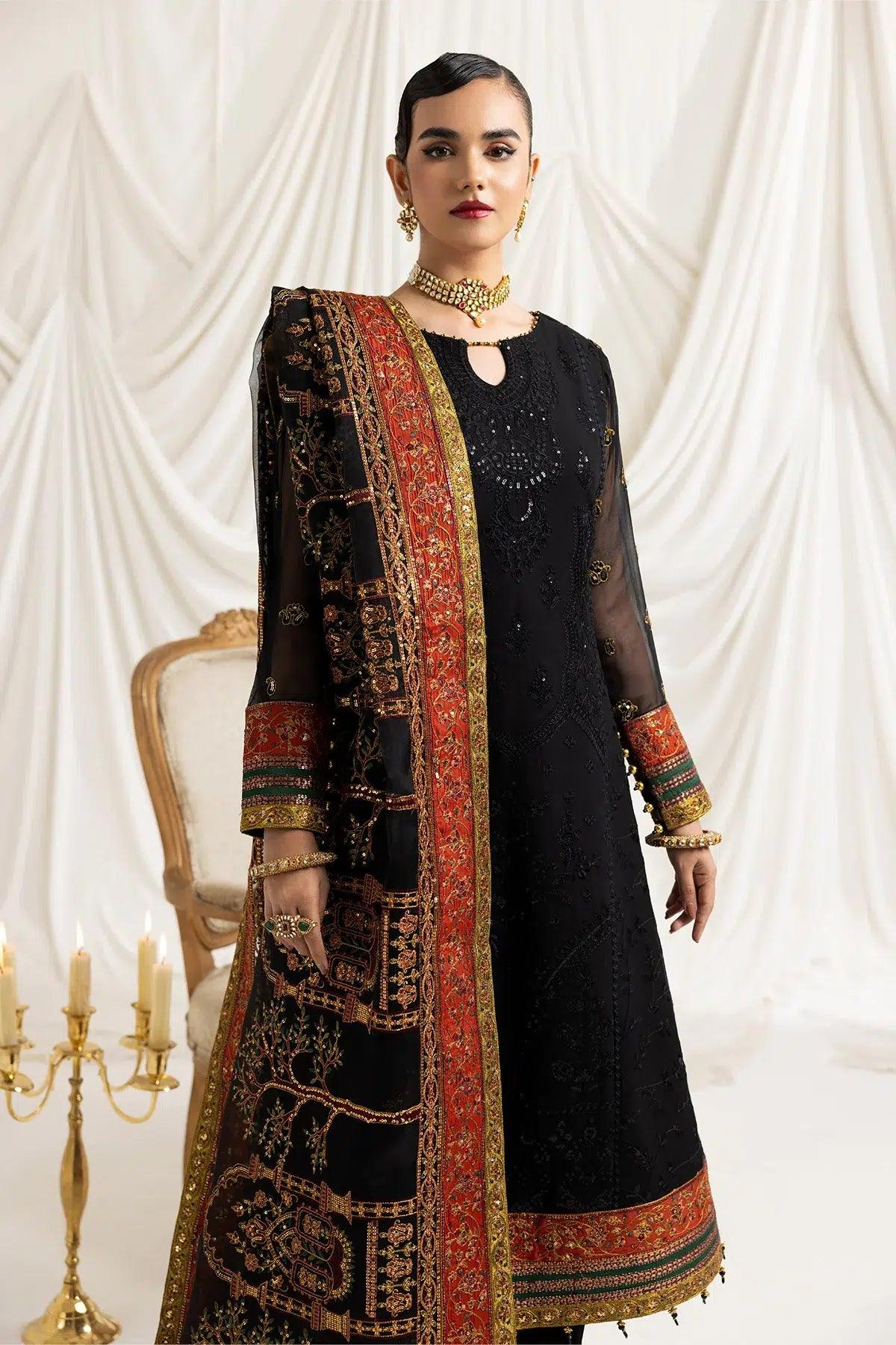 Alizeh | Formals Collection | Mehlika B (BLACK) - Aqsa Fabrics