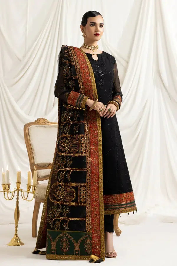 Alizeh | Formals Collection | Mehlika B (BLACK) - Aqsa Fabrics