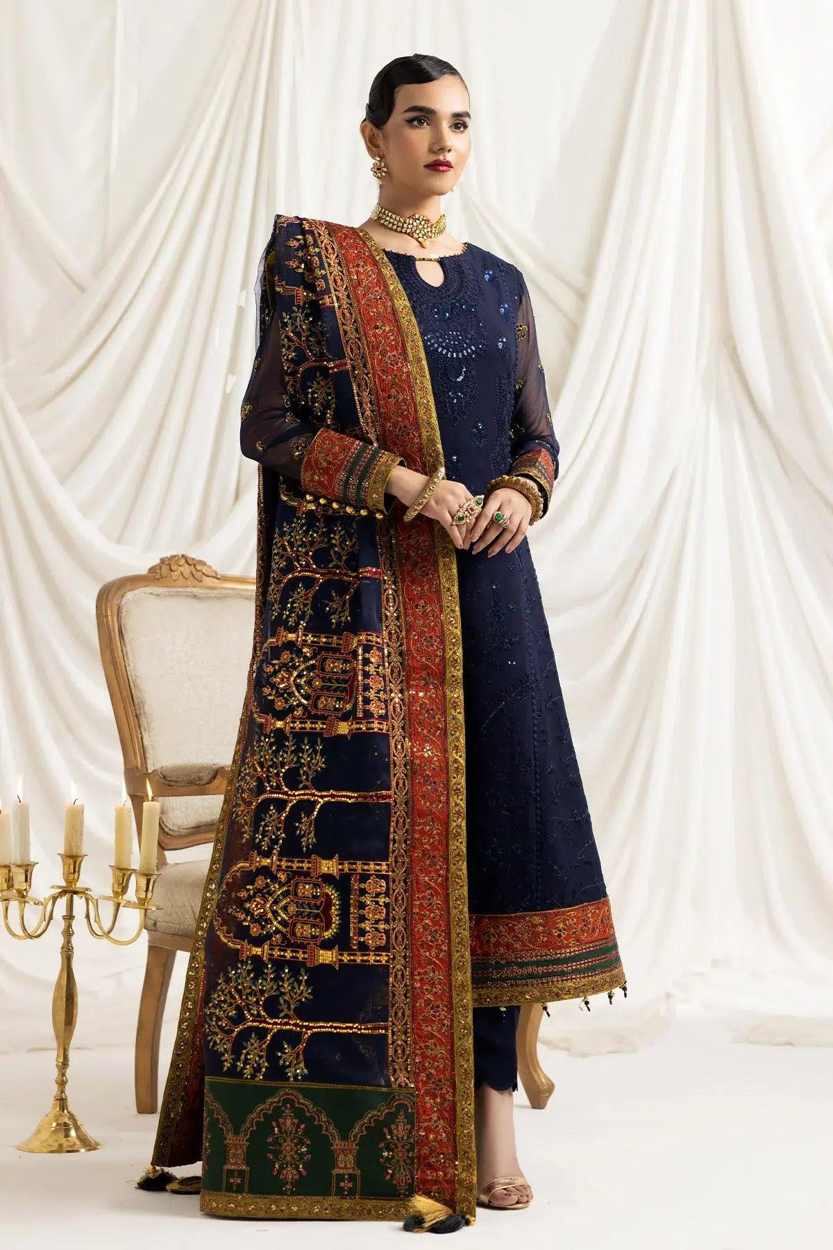 Alizeh | Formals Collection | Mehlika C (BLUE) - Aqsa Fabrics