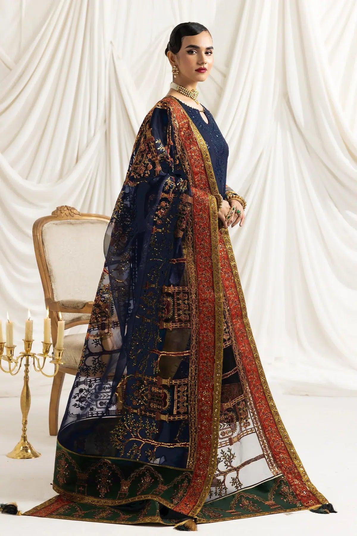 Alizeh | Formals Collection | Mehlika C (BLUE) - Aqsa Fabrics